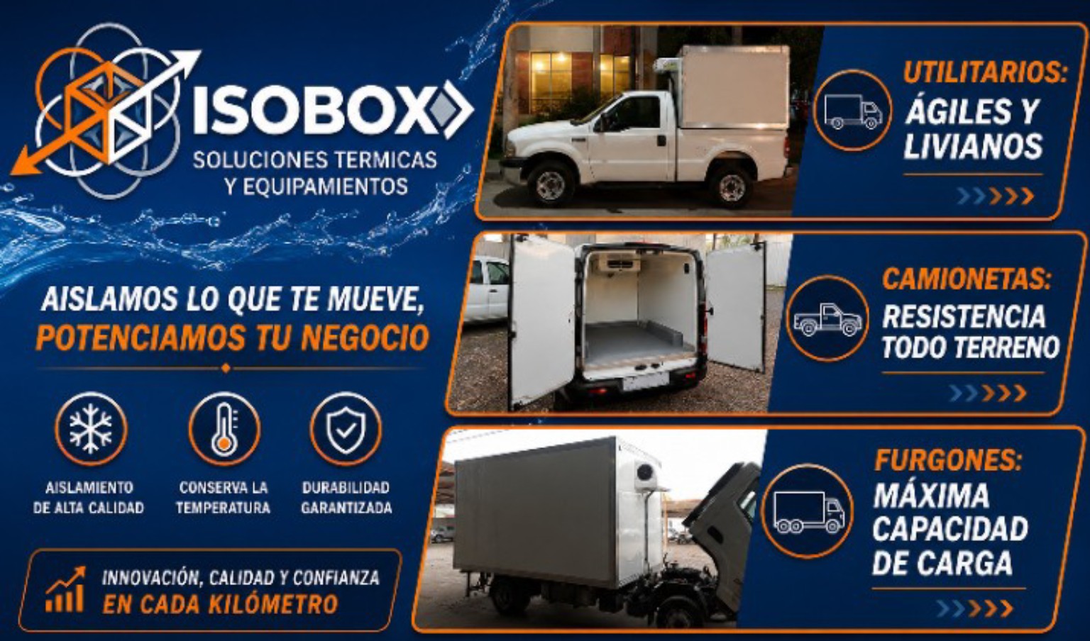 Soluciones térmicas para utilitarios, camionetas y furgones